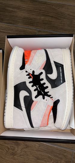 Jordan 1 Retro High - ‘Neutral Grey Hyper Crimson’ Size 10.5 Worn Lightly
