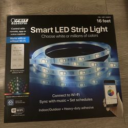 Feit Electric Wi-Fi Smart 16' LED Strip Light, Works With Alexa, Google, & Siri