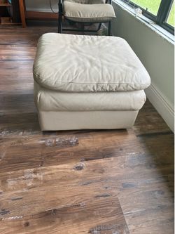 Ottoman  living room  leather condition good