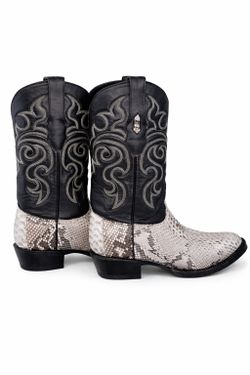 Genuine Python Snakeskin Cowboy Boots – Men’s Size 8D (Worn Once)