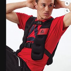 Reebok Delta Weight Vest 20 LB , Black, Adjustable, Unisex Sizing