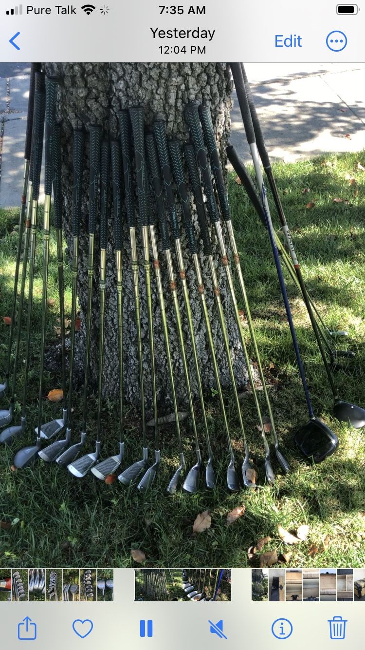 2 Iron Sets w/ Metal Woods + Callaway Driver, Alien Hybrid & 3 Putters - 24 clubs total
