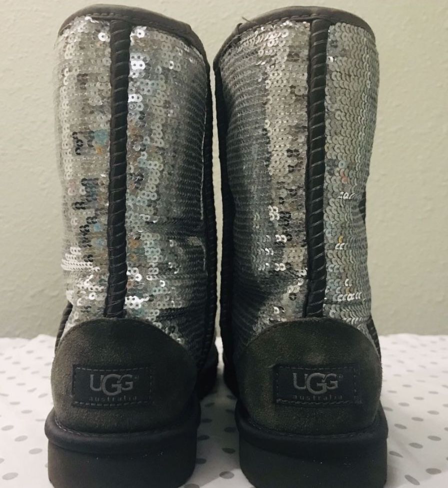 Silver Sequin Uggs 