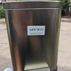 Small Gold Trash Can 