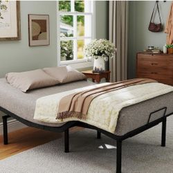 Adjustable Bed Frame Queen Size, Zero Gravity Anti-Snore Ergonomic Electric Bed with wired Remote