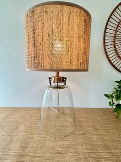 Pottery Barn Clear Glass Table Lamp