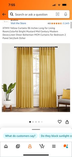 Curtains 96 Inches Set Of Two Panels