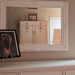 Vintage French Country Beveled Mirror