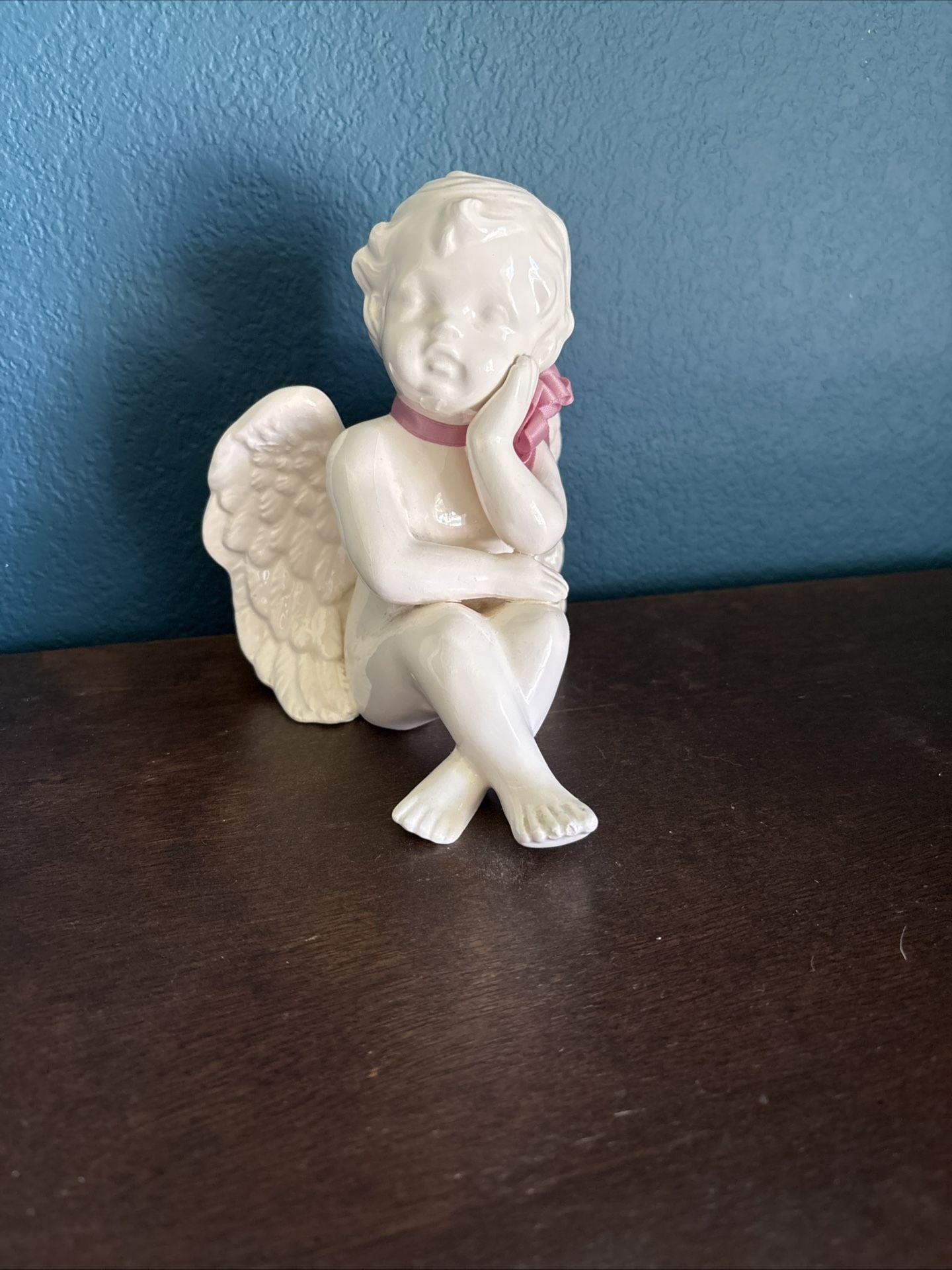 Vintage Ceramic Angel Cherub Shelf Sitters