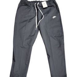 Nike Club Woven Tapered Leg Pants Black White Mens Size 2XL DX0623 010 New