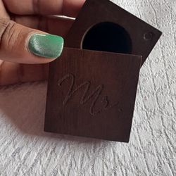 Mr  Wooden Ring Box 