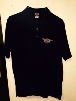 Men's Harley-Davidson lg black polo