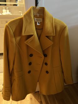 Abrigo En Color Mostaza  L