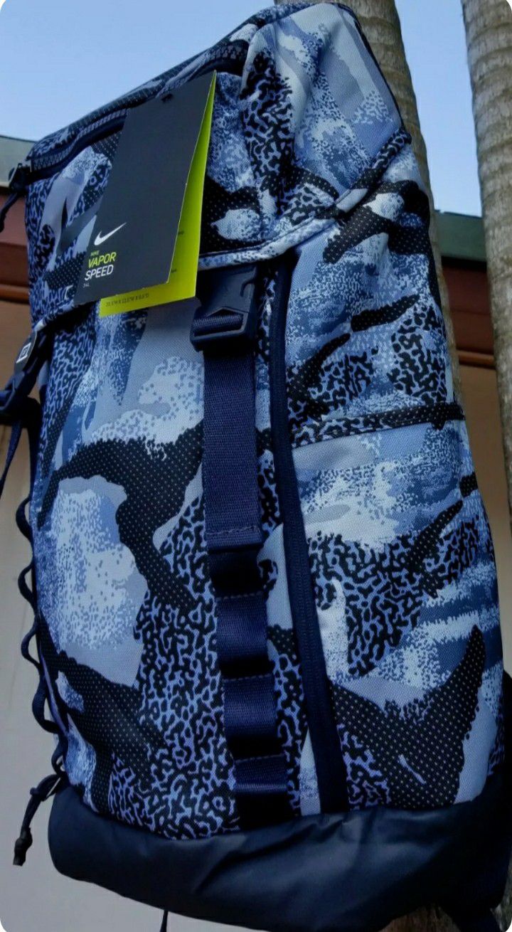 🏀 Nike Vapor Speed Backpack 2.0 Bag Blue Soccer Football Fitness Gym BA5815-472