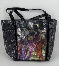 Disney Store Sequin Designer Villains Tote, Ursula, Queen Of Hearts, Evil Queen