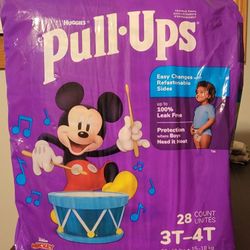 **NEW UNOPENED** Package Of Huggies Pull-Ups - Size 3T-4T - 28 Count