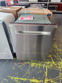 Midea 24 Inch Stainless Steel Dishwasher Top Controls 