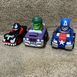 Marvel Toy Incredible Hulk Captain America Venom in Car Preschool Soft Vehicles
