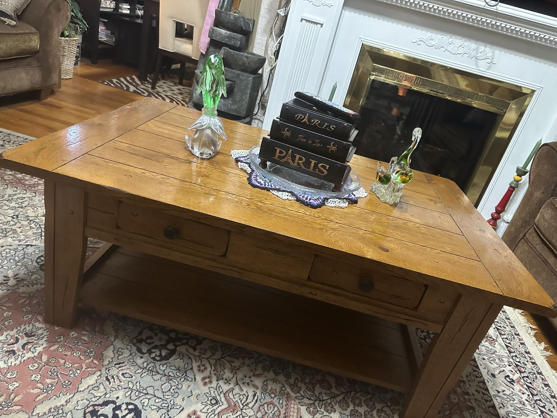 Heavy Wooden Center Table.