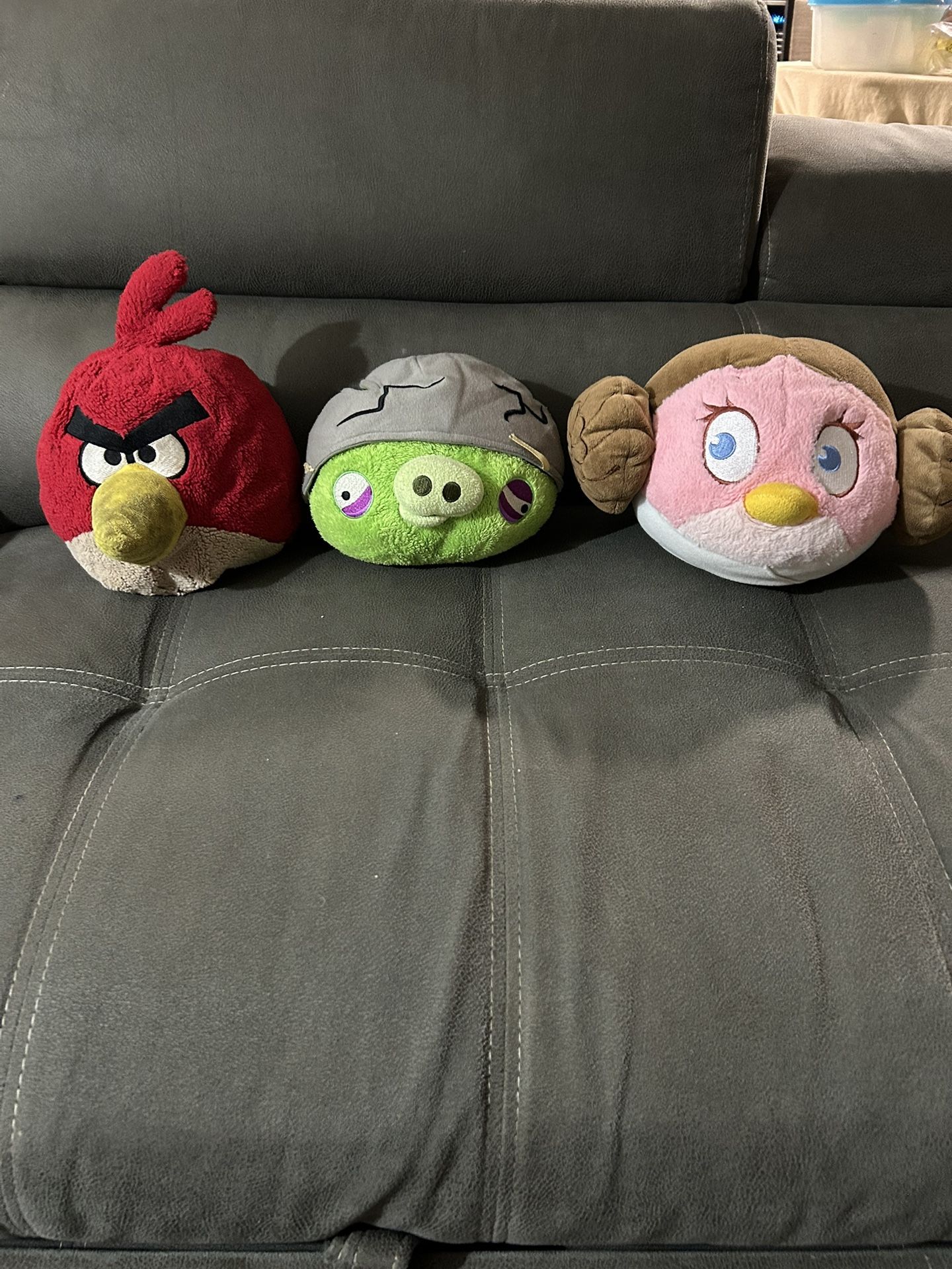 Set Of Three Angry Bird Plushies *best offer*