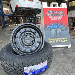 RINES Y LLANTAS SOLO $1399 265/70/17 TODO TERRENO TACOMA 4RUNNER CHEVY GMC SIERRA Y MAS TAMBIEN FINANCIAMOS 100 DIAS NO INTERES ALINIACION GRATIS✅✅✅
