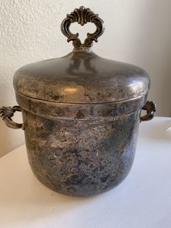 Antique Silver Plate Ice Bucket