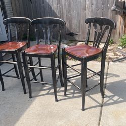 3 Barstool Chairs