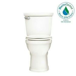 American Standard Champion 4 Max Right Height 2-piece High-Efficiency 1.28 GPF Single Flush Elongated Toilet in White