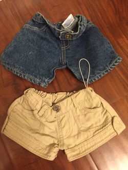 Set of two shorts for build a bear
