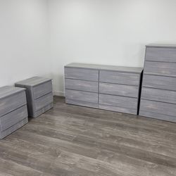 Dresser , chest and 2 nightstands - Cómoda , Gavetero y 2 mesitas de noche