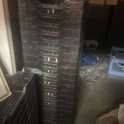 Shallow Stackable Bins