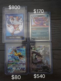 Pokemon one piece  singles