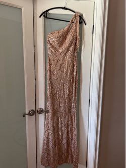 Evening dress one shoulder