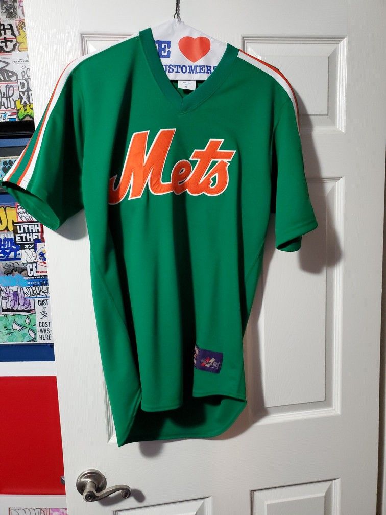 Nolan Ryan Cooperstown Green/orange Mets Jersey Sz M