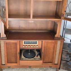 Vintage radio record player