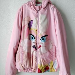 Members Only Space Jam Looney Tunes Lola Bunny Hooded Jacket Girl Kids Size 14-16