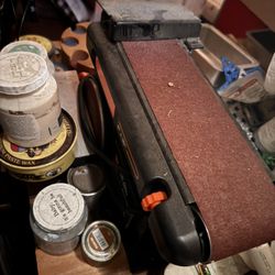 Belt Sander/ Paint Gun/ Brad Gun & Compressor 