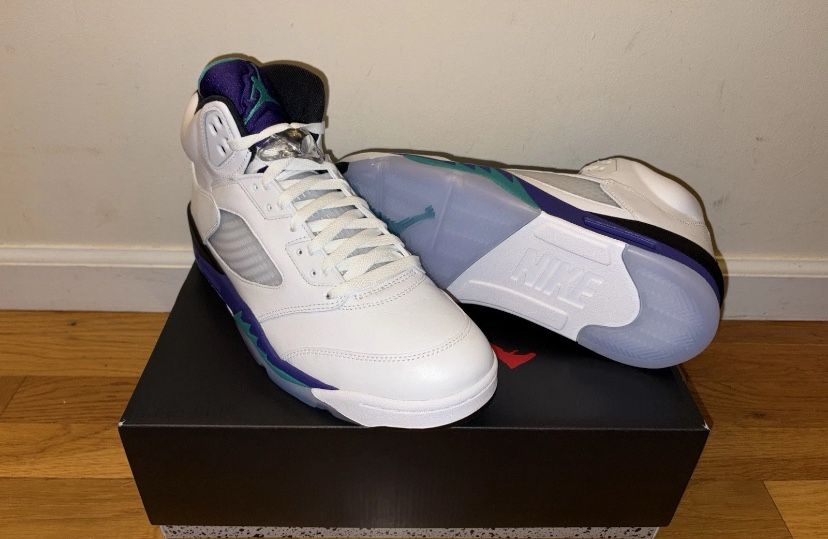 Nike Air Jordan 5 Retro Grape 2025 Men Size 14