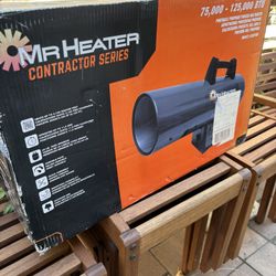 Mr Heater MHC125FAV Portable Heater 125K BTU Portable Forced Air Propane Heater