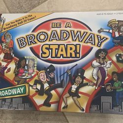 BE A BROADWAY STAR- Board Game- NEW IN BOX & FACTORY SEALED