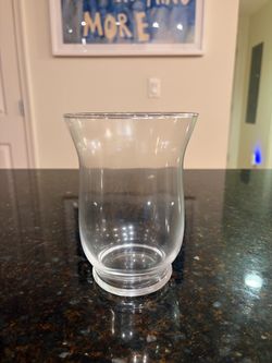 Clear Glass Hurricane vase