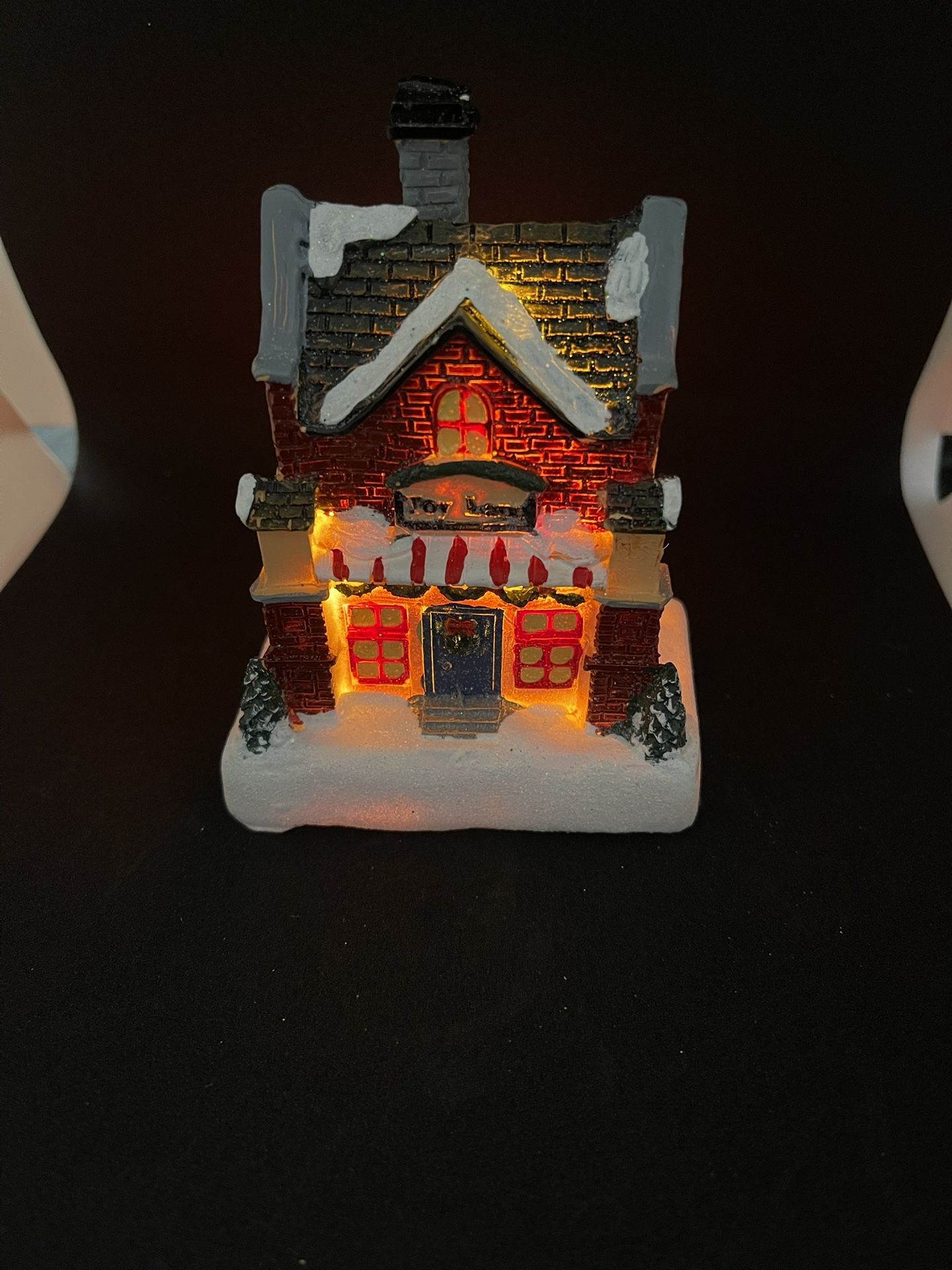 Christmas Lighted house Resin House Christmas Decorations Snow House