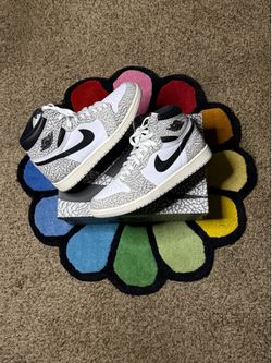 Air Jordan 1 White Cement