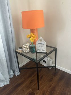 End Table Clear Glass