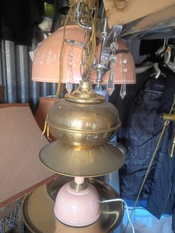 Vintage brass bell pendant $29