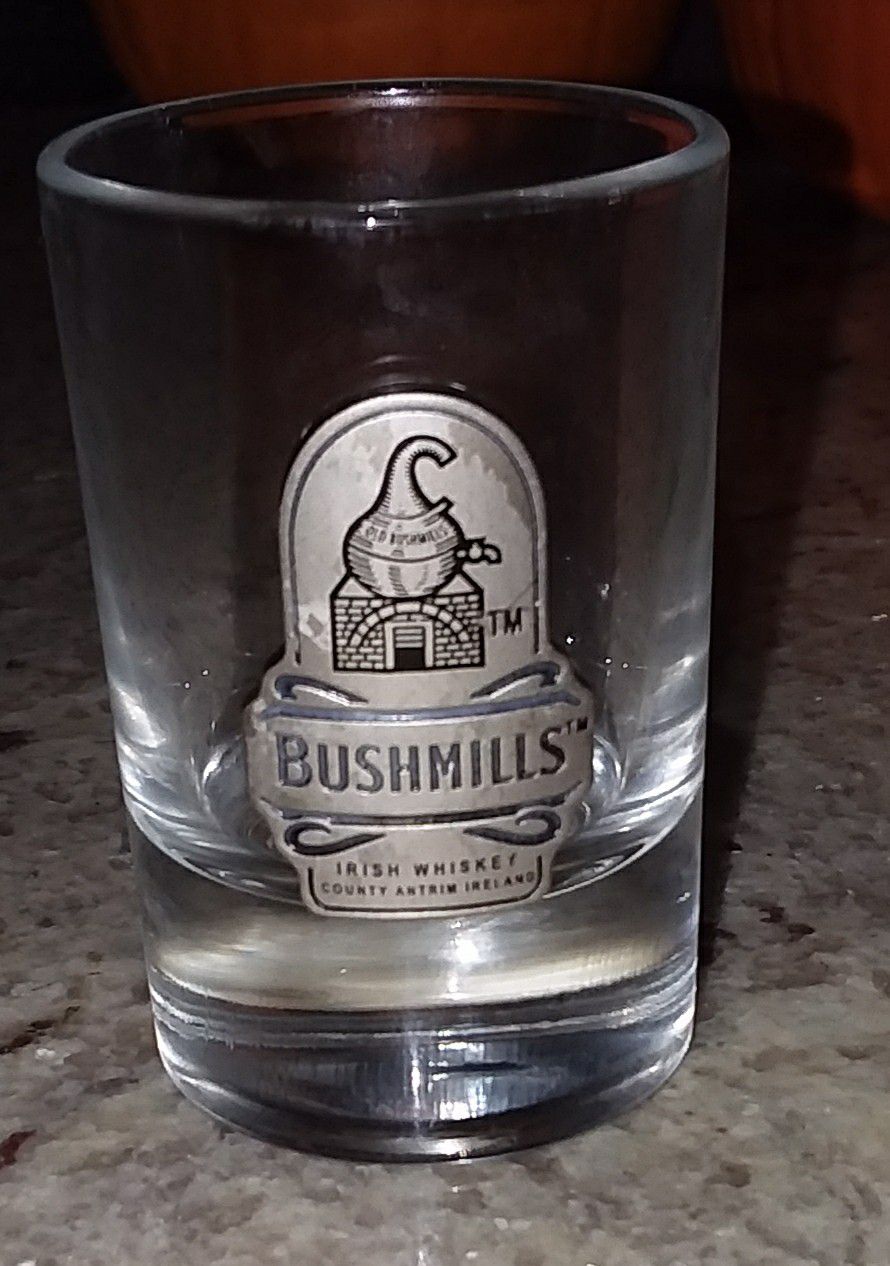 Bushmills Irish Whiskey collectible shot glass never used