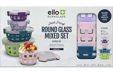 Ello duraglass 10 pieces set  glass container