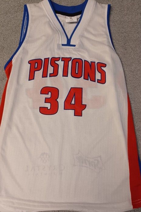 Tobias Harris Youth Size Large Detroit Pistons Jersey Kids