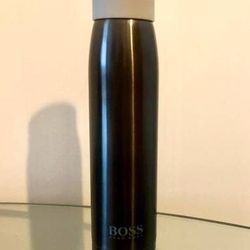 New Hugo Boss 16Oz Stainless Steel Black Vacuum Insulated Water Bottle