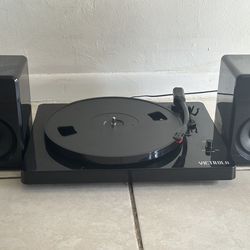 Victrola Record Player Turntable w Speakers